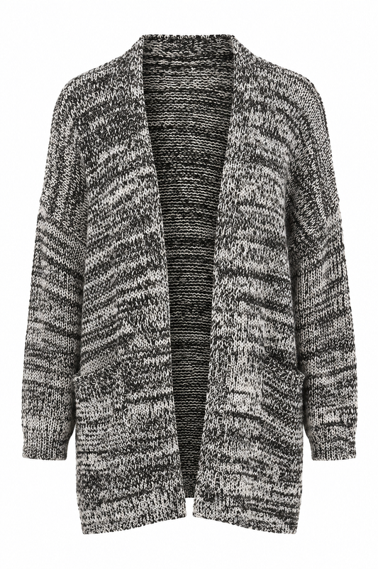 Salt And Pepper Knit Cardigan