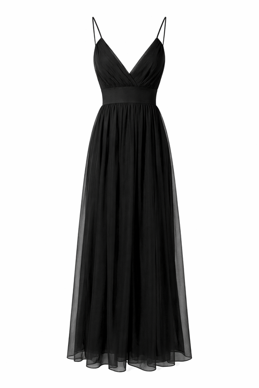 Mesh Layered Maxi Dress