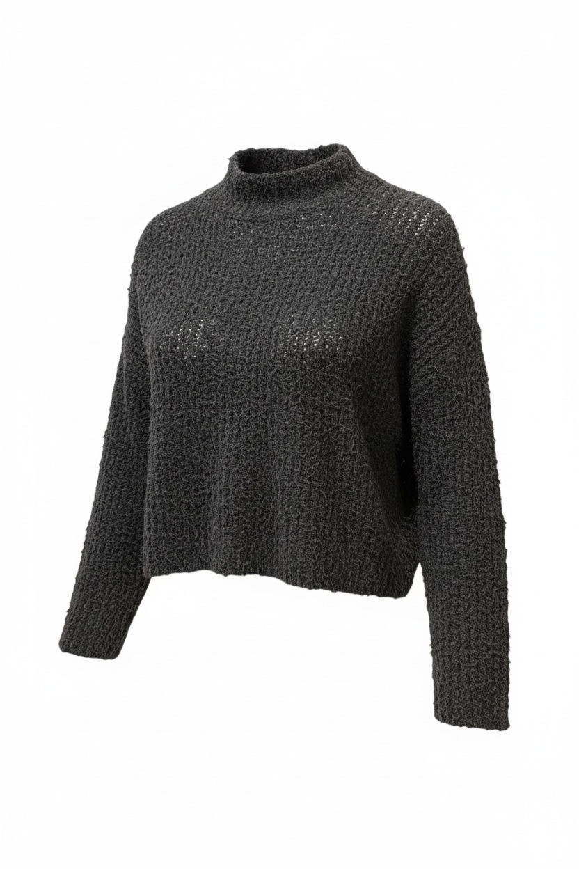 Soft Knit Mock Neck Sweater