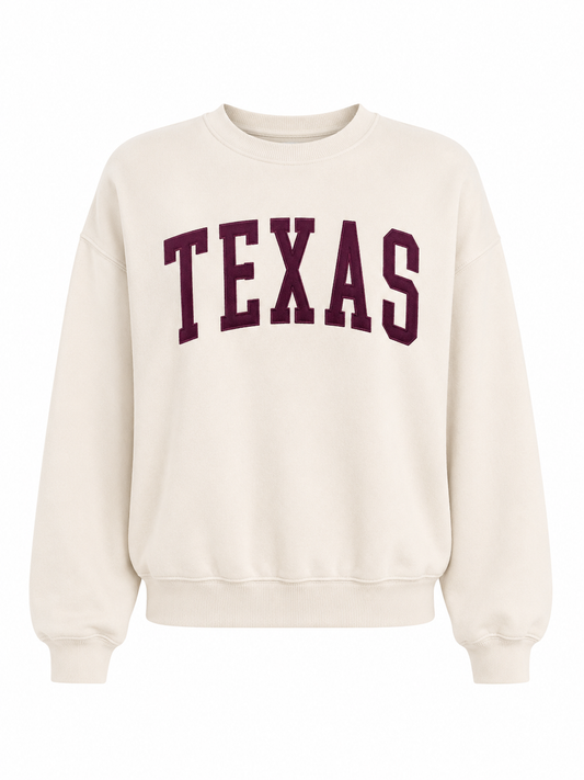Embroidered Texas Pullover