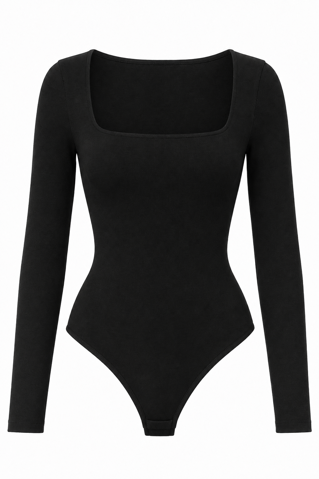 Soft Ribbed Square Neck Body Suit