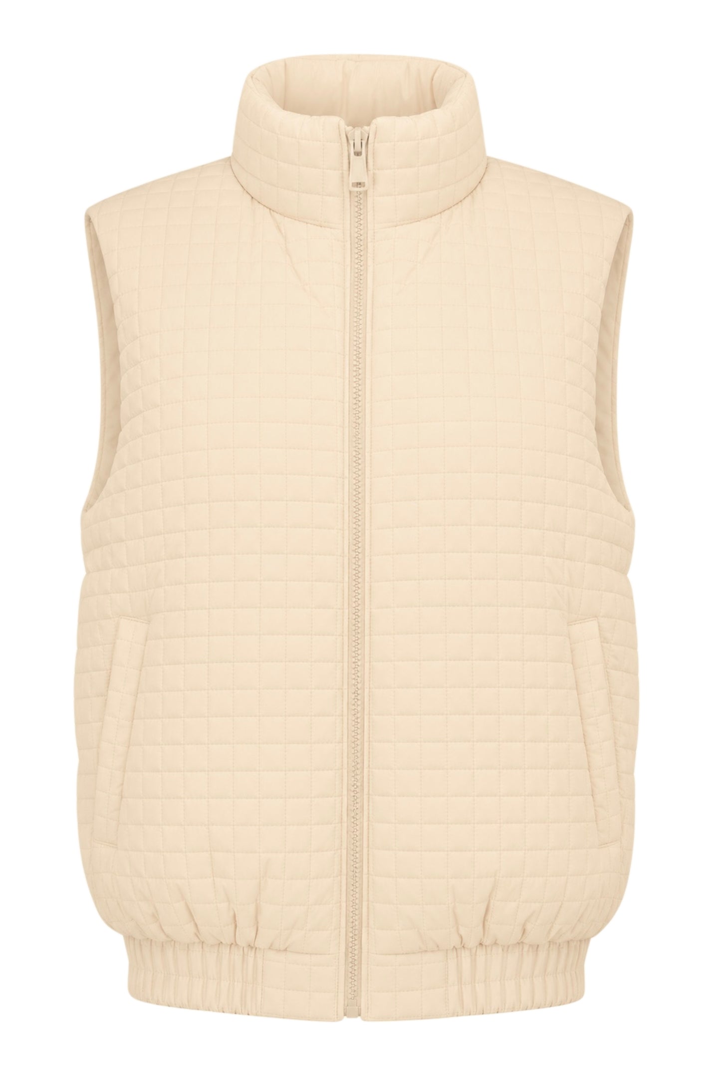 Quilted Zip Up Puffer Vest
