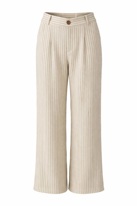Pin Stripe Linen Wide Leg Dress Pants