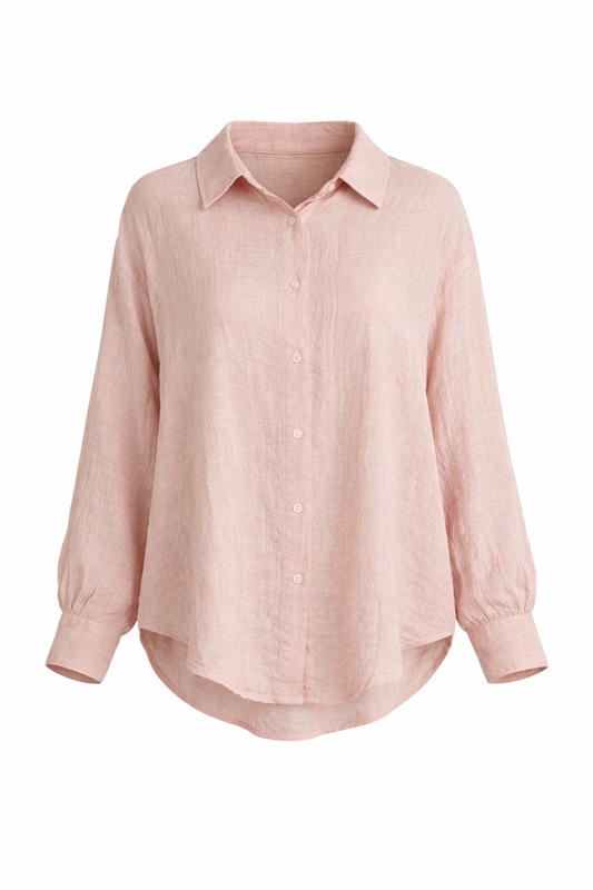 Airy Textured Button Down