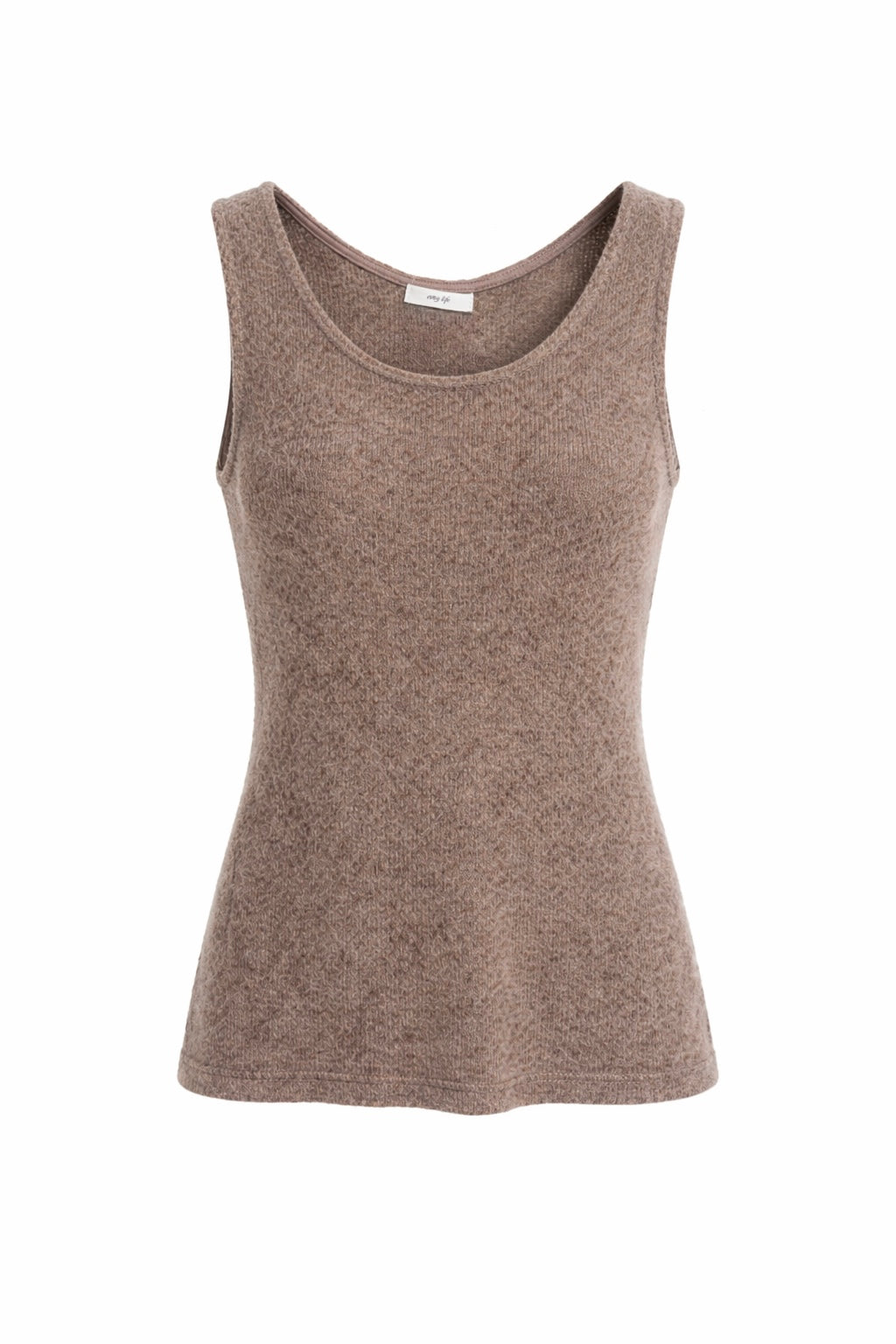 Brown Cozy Knit Top