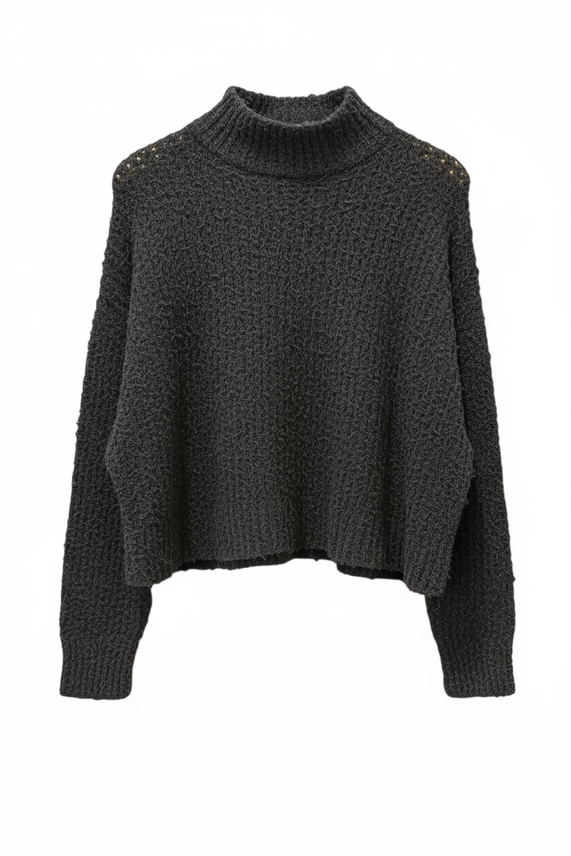 Soft Knit Mock Neck Sweater