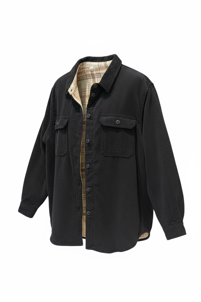 Reversible Corduroy Shacket