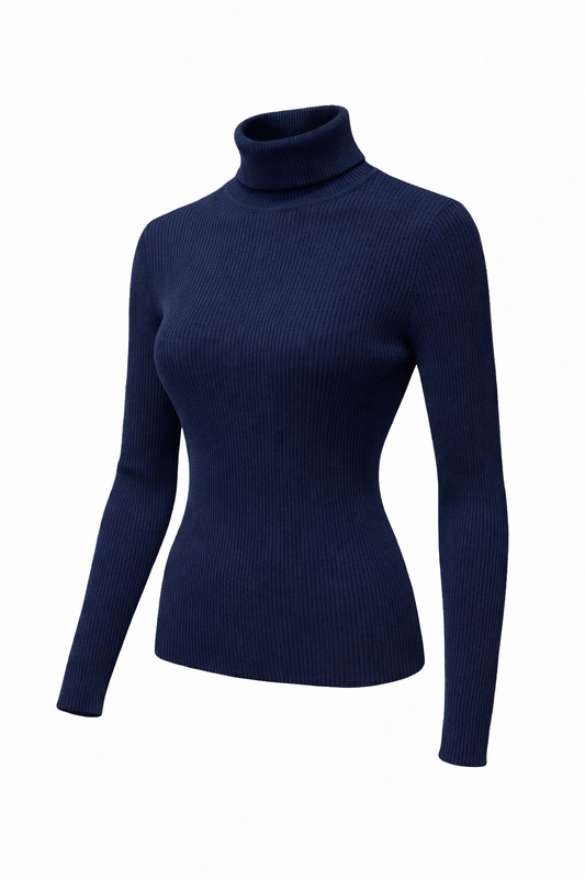 Rib Turtleneck Sweater