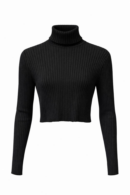 Thick Crop Turtleneck