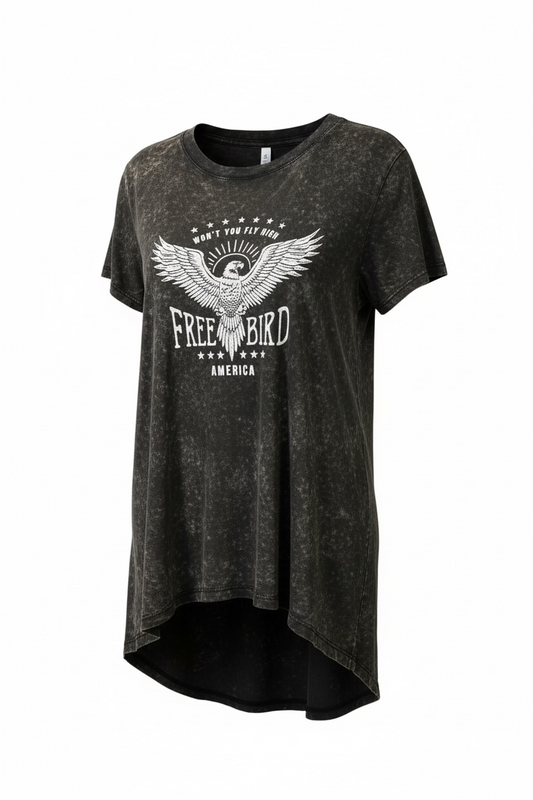 Washed Free Bird T-Shirt Dress