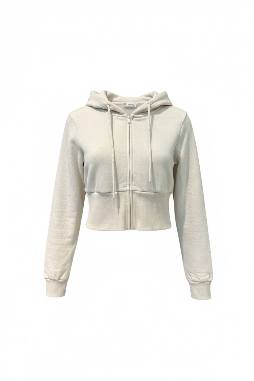 Basic Fleece Zip Hoodie