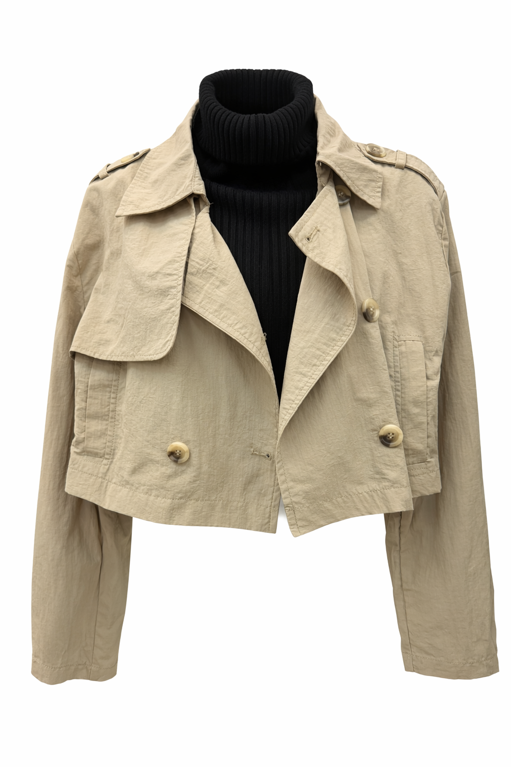 Crop Trench Coat