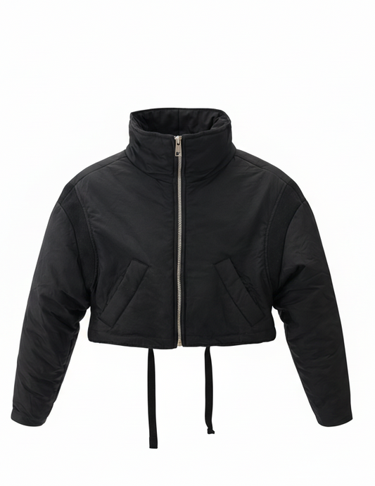 Crop Zip Up Puffer Jacket
