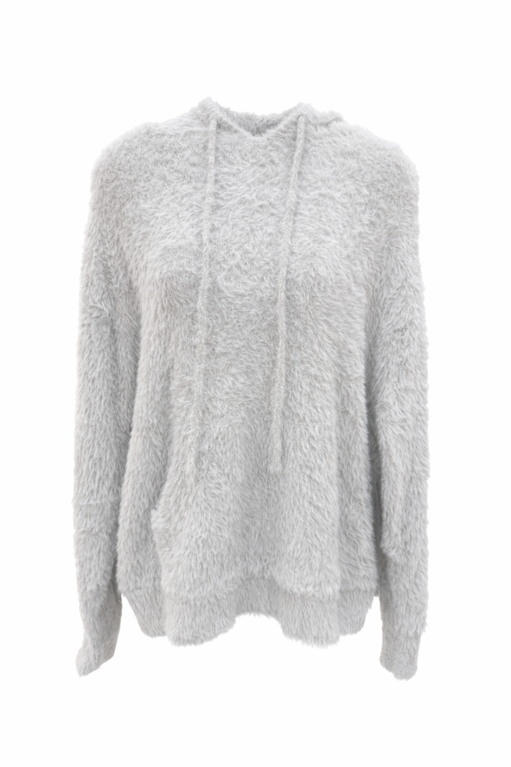 Grey Soft Fuzzy Hoodie