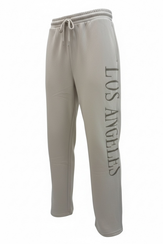 LA Embroidered Wide Leg Sweats