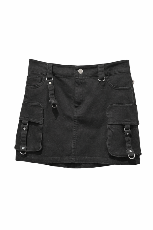 Mini Pocket Denim Skirt