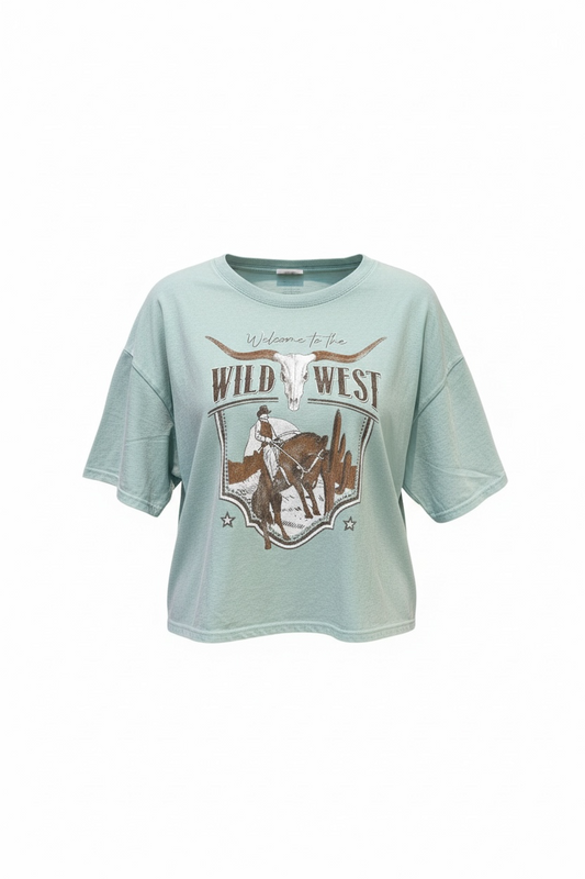 Crop Western T-Shirt