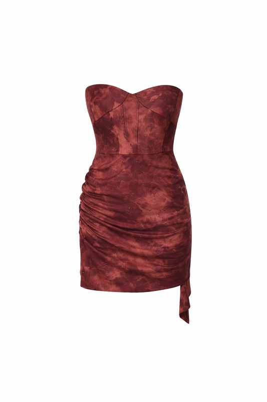 Mesh Floral Sparkle Lace Mini Dress