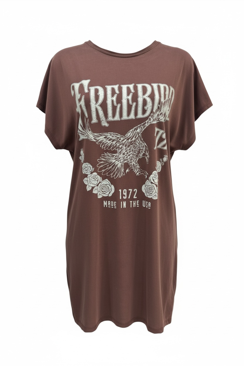 Brown Free Bird T-Shirt