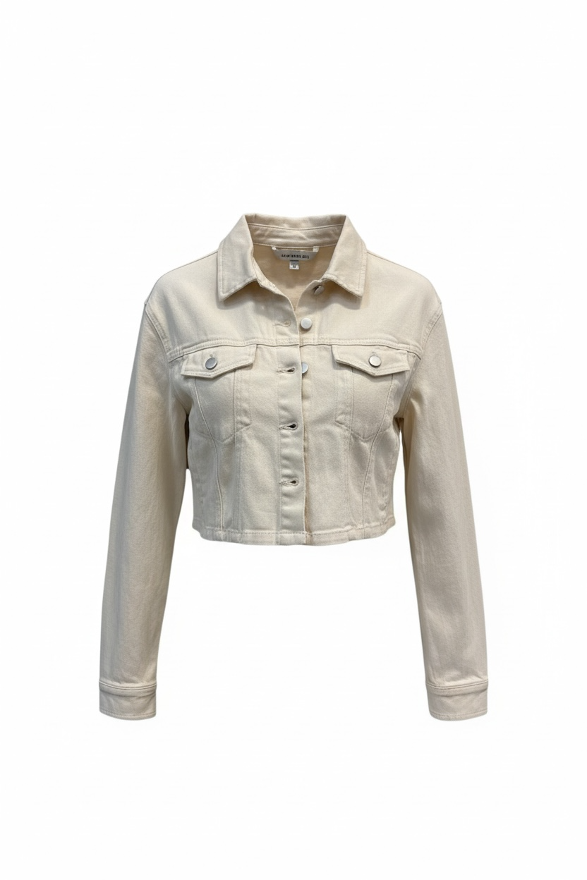 Nude Tie Back Jean Jacket