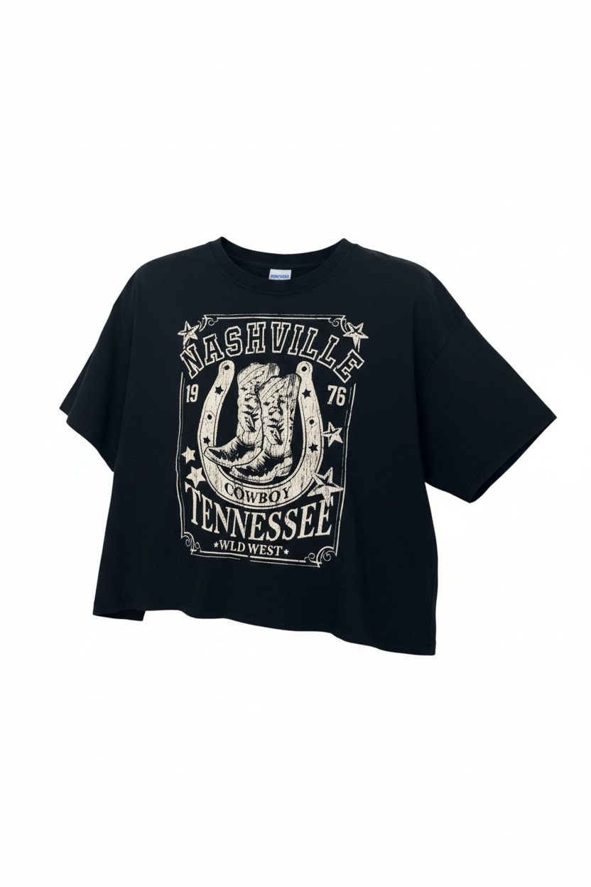 Nashville Western Crop T-Shirt