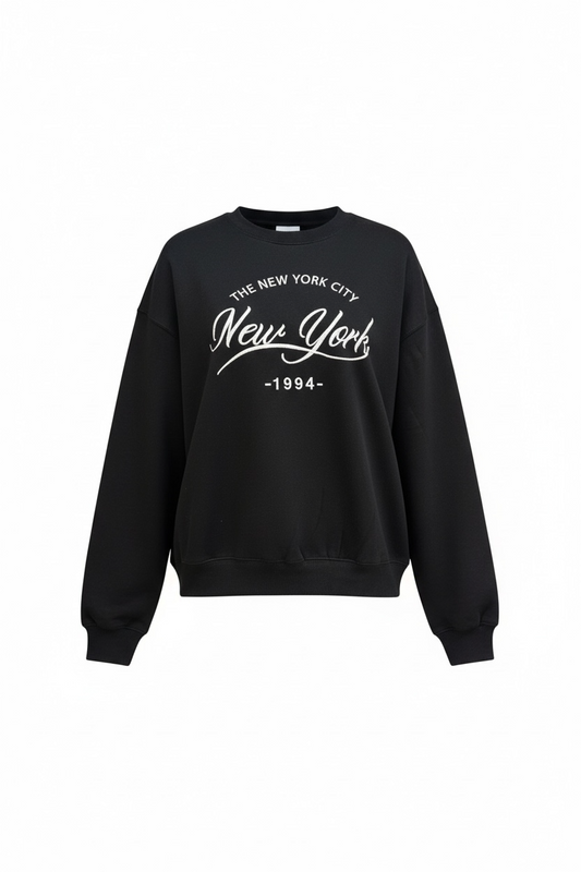 New York Embroidered Pullover