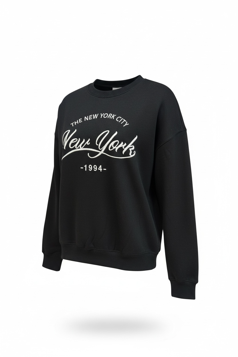 New York Embroidered Pullover