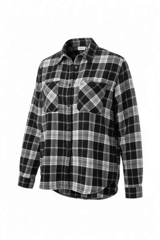 Crop Plaid Flannel