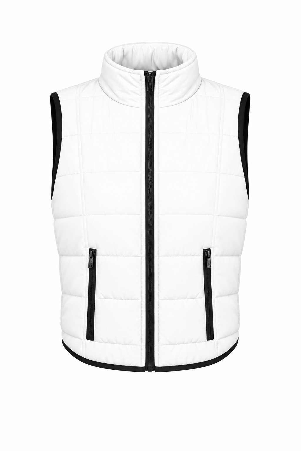 Contrast Trim Packable Vest