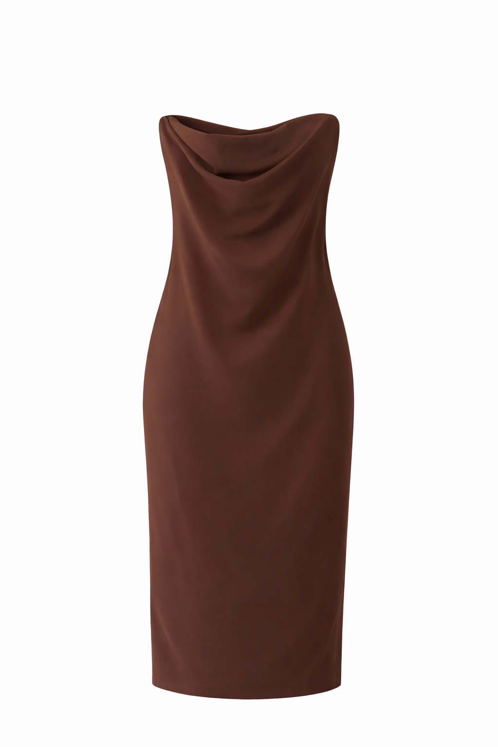 Basic Strapless Midi Dress