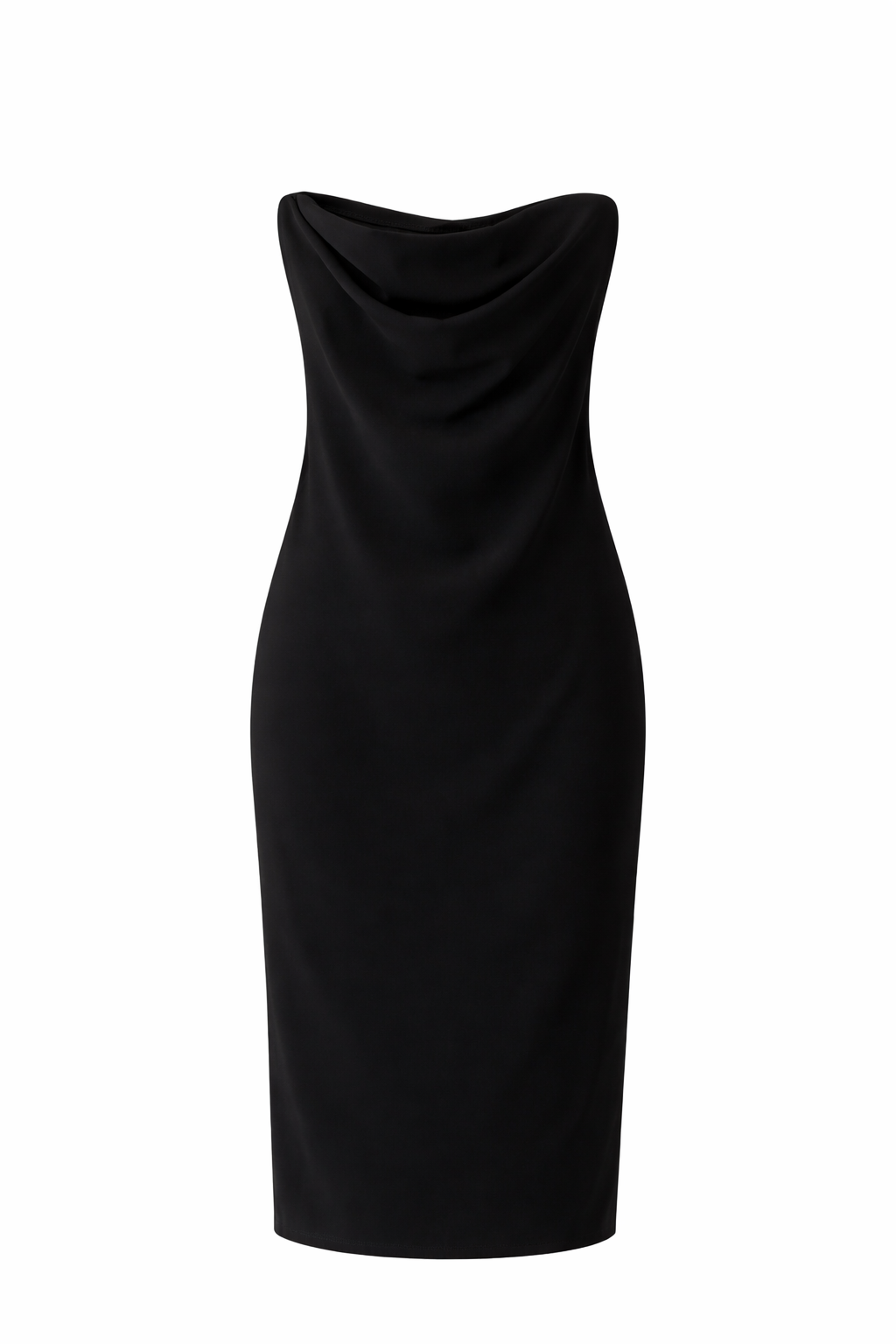Basic Strapless Midi Dress