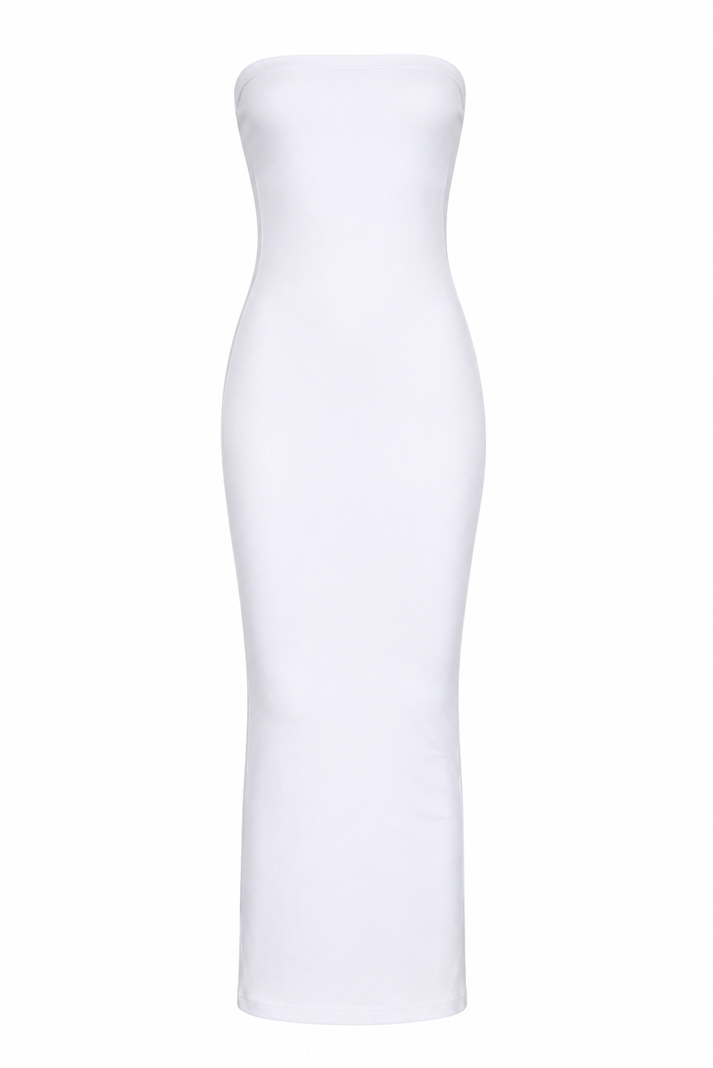 Strapless Ripped Maxi Dress