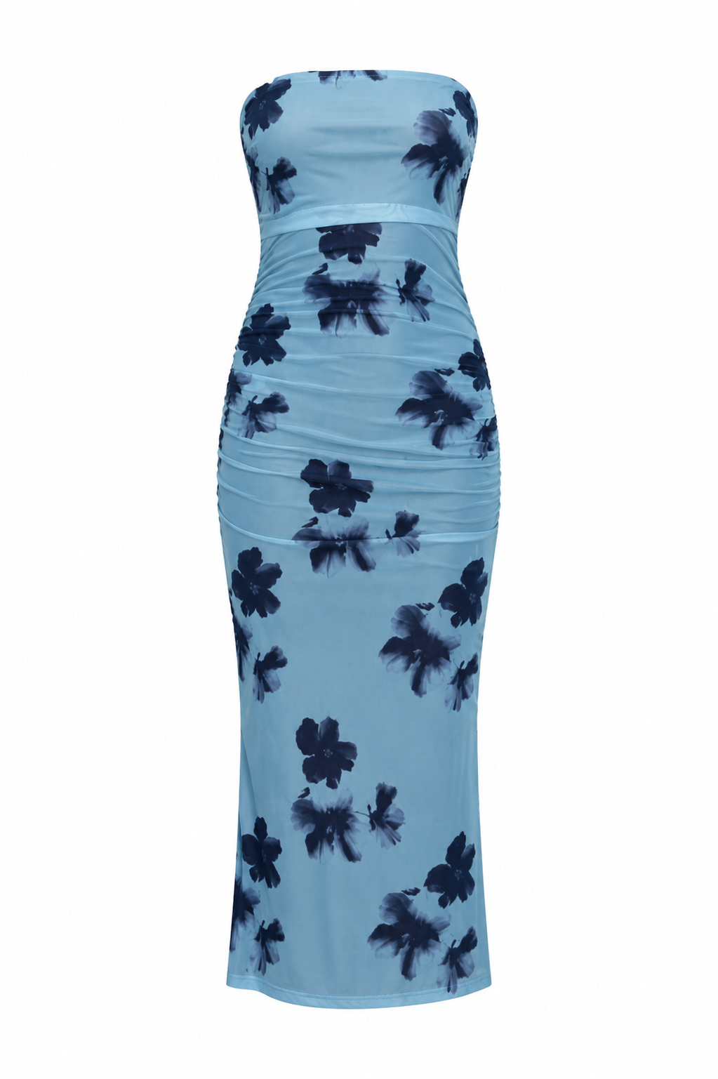 Strapless Floral Maxi